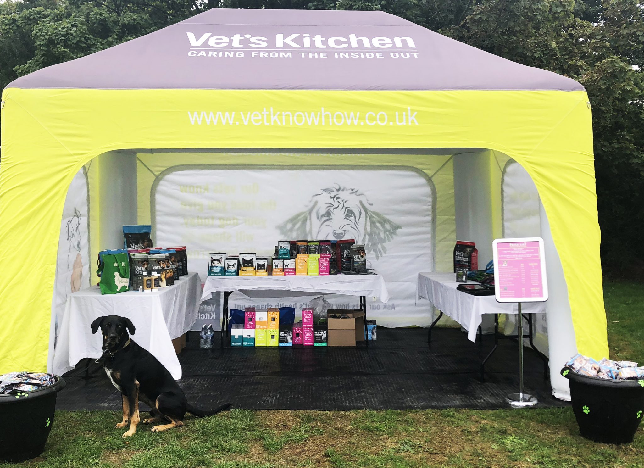 We have organised a number of outdoor consumer events for Vet's Kitchen. We enjoy it so much, we work at many of the events ourselves. 